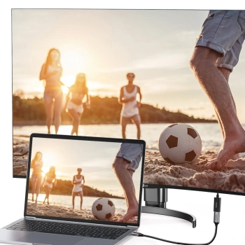  Adapter przejściówka z DisplayPort (męski) - HDMI (żeński) 4K 2K czarny - zdj. dodatkowe 2