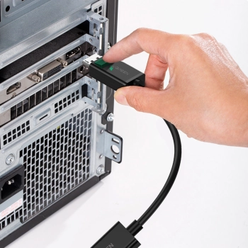  Adapter przejściówka z DisplayPort (męski) - HDMI (żeński) 4K 2K czarny - zdj. dodatkowe 5