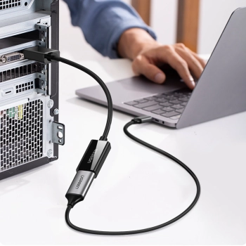  Adapter przejściówka z DisplayPort (męski) - HDMI (żeński) 4K 2K czarny - zdj. dodatkowe 6