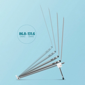  Regulowana podstawka stojak pod laptopa srebrny - zdj. dodatkowe 9