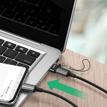  Przejściówka adapter gniazdo z wtyczki USB-C na USB czarny - zdj. dodatkowe 3