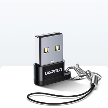  Przejściówka adapter gniazdo z wtyczki USB-C na USB czarny - zdj. dodatkowe 5