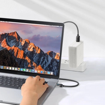  Kabel przewód USB-C do szybkiego ładowania i transferu danych 100W 1.2 m czarny - zdj. dodatkowe 5