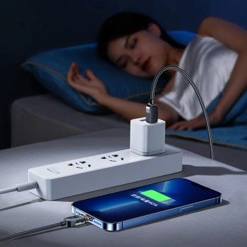  Kabel przewód do iPhone USB-C - Lightning z wyświetlaczem 20W 1.2 m czarny - zdj. dodatkowe 7