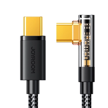  Kątowy kabel USB-C do szybkiego ładowania i transferu danych 100W 1.2m czarny - zdj. dodatkowe 3