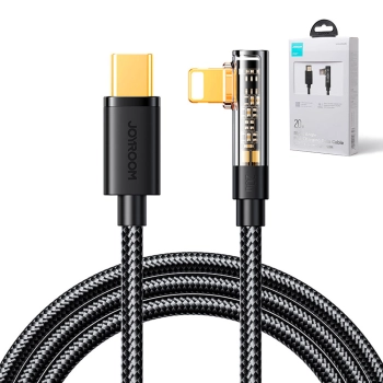  Kątowy Kabel iPhone Lightning - USB-C do szybkiego ładowania 20W 1.2m czarny - zdj. dodatkowe 10