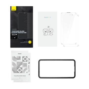  2x Szkło hartowane do iPhone 14 Pro Max na cały ekran z osłoną na głośnik 0.3mm - zdj. dodatkowe 10