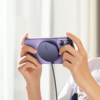  Ładowarka magnetyczna indukcyjna Simple Mini3 MagSafe Qi 15W fioletowa - zdj. dodatkowe 10