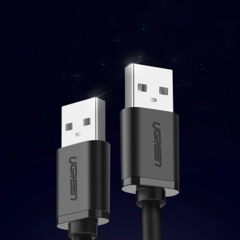  Elastyczny giętki kabel przewód USB 2.0 480Mb/s 1.5m czarny - zdj. dodatkowe 1