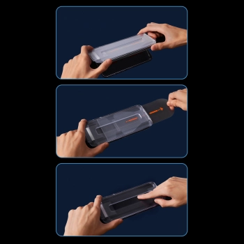  Szkło hartowane do iPhone 14 Pro na cały ekran 0.4mm filtr Anti Spy ZESTAW - zdj. dodatkowe 8