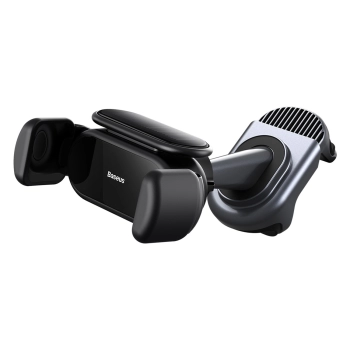  Uchwyt samochodowy z panelem słonecznym do Tesla Model 3 / Y T-Space czarny - zdj. dodatkowe 1