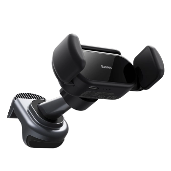  Uchwyt samochodowy z panelem słonecznym do Tesla Model 3 / Y T-Space czarny - zdj. dodatkowe 6