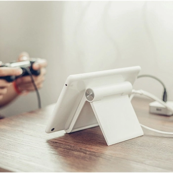  Biurkowy stojak podstawka uchwyt na telefon tablet czarny - zdj. dodatkowe 7