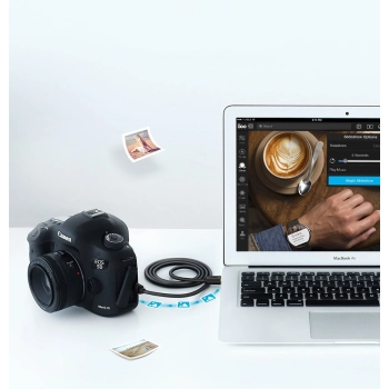  Kabel przewód USB - mini USB 480Mbps 1m czarny - zdj. dodatkowe 6