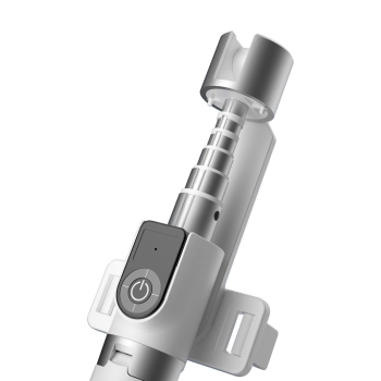  Selfie stick kijek teleskopowy do selfie ze statywem i pilotem BT F18W biały - zdj. dodatkowe 1