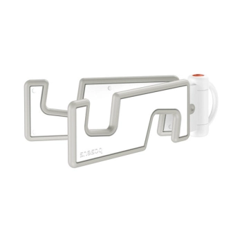  Rozkładana podstawka do telefonu zawieszka brelok do kluczy Portable biały - zdj. dodatkowe 1