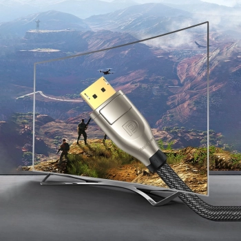  Kabel przewód DisplayPort wytrzymały elastyczny DP112 DP1.4 8K 3m czarny - zdj. dodatkowe 1