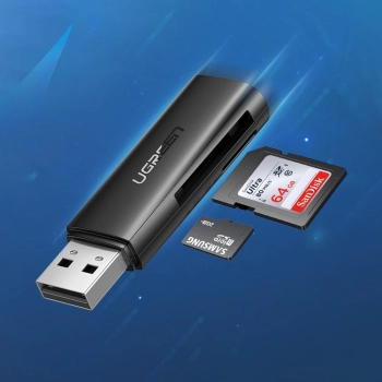  Czytnik kart pamięci SD TF do komputera USB 3.0 czarny - zdj. dodatkowe 3