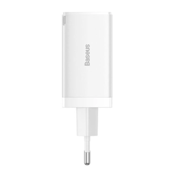  Szybka ładowarka sieciowa GaN 2x USB-C USB 65W + kabel USB-C biała - zdj. dodatkowe 5