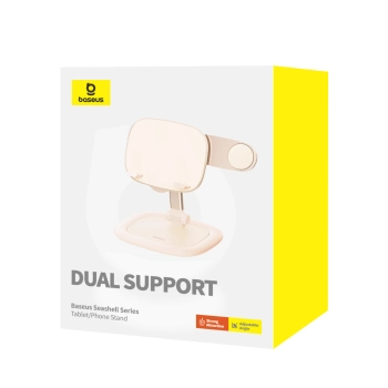  Regulowany stojak podstawka na tablet i telefon Seashell Series różowy - zdj. dodatkowe 4