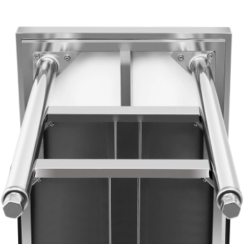  Stół blat roboczy centralny stalowy 2 półki 180 x 60 cm - zdj. dodatkowe 2