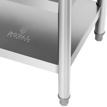  Stół blat roboczy centralny stalowy 2 półki 180 x 60 cm - zdj. dodatkowe 3