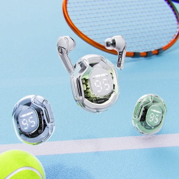  Słuchawki bezprzewodowe z etui T8 Bluetooth TWS fioletowe - zdj. dodatkowe 3