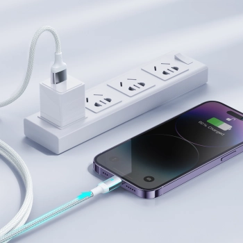  Kabel przewód do iPhone A10 Series USB - Lightning 2.4A 1.2m biały - zdj. dodatkowe 2