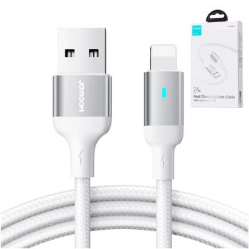  Kabel przewód do iPhone A10 Series USB - Lightning 2.4A 1.2m biały - zdj. dodatkowe 4