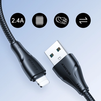  Kabel przewód do iPhone Surpass Series USB - Lightning 2.4A 2m czarny - zdj. dodatkowe 9
