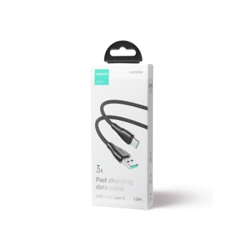  Kabel przewód Surpass Series USB - USB-C do szybkiego ładowania 3A 1.2m czarny - zdj. dodatkowe 4