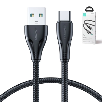  Kabel przewód Surpass Series USB - USB-C do szybkiego ładowania 3A 1.2m czarny - zdj. dodatkowe 7