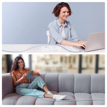  Kabel przewód USB-C - USB-C 100W 1.2m niebieski - zdj. dodatkowe 6