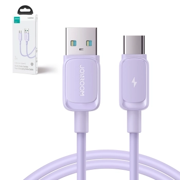  Kabel przewód USB-A - USB-C 3A 1.2m fioletowy - zdj. dodatkowe 1