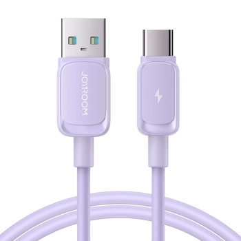  Kabel przewód USB-A - USB-C 3A 1.2m fioletowy - zdj. dodatkowe 2