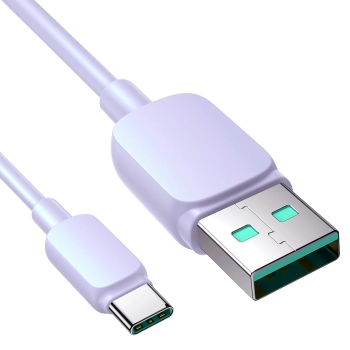  Kabel przewód USB-A - USB-C 3A 1.2m fioletowy - zdj. dodatkowe 3