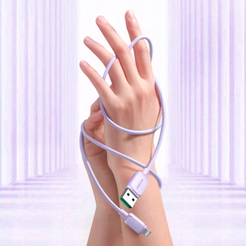  Kabel przewód do iPhone USB-A - Lightning 2.4A 1.2m fioletowy - zdj. dodatkowe 9