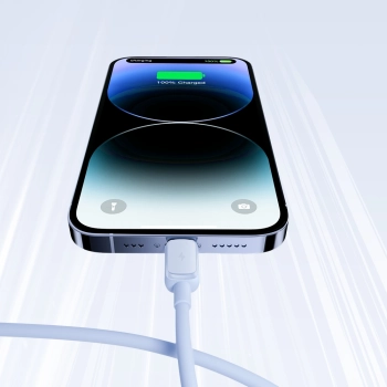  Kabel przewód do iPhone USB-A - Lightning 2.4A 1.2m niebieski - zdj. dodatkowe 10