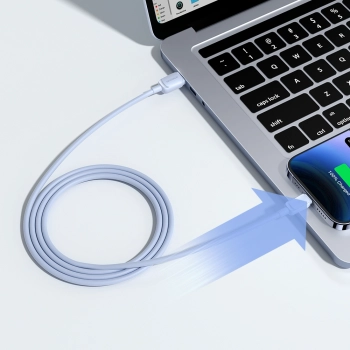  Kabel przewód do iPhone USB-A - Lightning 2.4A 1.2m niebieski - zdj. dodatkowe 5