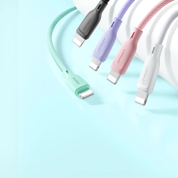  Kabel przewód do iPhone Multi-Color Series USB-A - Lightning 3A 1m zielony - zdj. dodatkowe 10