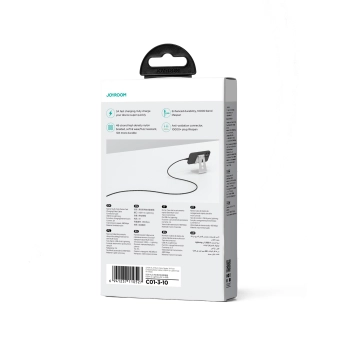  Kabel przewód do iPhone Multi-Color Series USB-A - Lightning 3A 1m czarny - zdj. dodatkowe 3