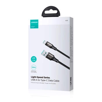  Kabel przewód Light-Speed Series USB-A - USB-C szybki transfer 100W 1.2m czarny - zdj. dodatkowe 4