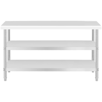 Stół blat roboczy centralny stalowy 2 półki 120 x 70 cm do 200 kg - zdj. dodatkowe 4