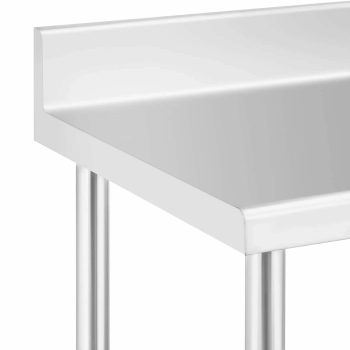  Stół blat roboczy przyścienny z rantem na kółkach 1 półka 100 x 60 cm do 155 kg - zdj. dodatkowe 2