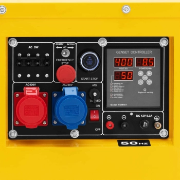  Agregat generator prądotwórczy diesel na kółkach 240/400 V 8500 W 10 kVA 30 l - zdj. dodatkowe 2