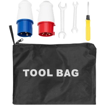  Agregat generator prądotwórczy diesel na kółkach 240/400 V 8500 W 10 kVA 30 l - zdj. dodatkowe 5