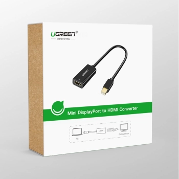  Adapter przejściówka FHD Mini DisplayPort (męski) na HDMI (żeński) biały - zdj. dodatkowe 4
