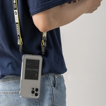  Pancerne etui pokrowiec z żelową ramką iPhone 12 Pro Max Fusion Design różowo-zielony - zdj. dodatkowe 6