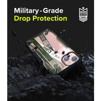  Etui pancerny pokrowiec z ramką iPhone 13 mini Fusion X Design Ticket band czarny - zdj. dodatkowe 5