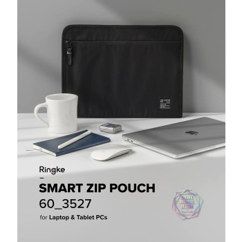  Etui saszetka torba organizer na laptopa tablet do 13'' Smart Zip Pouch beżowy - zdj. dodatkowe 2